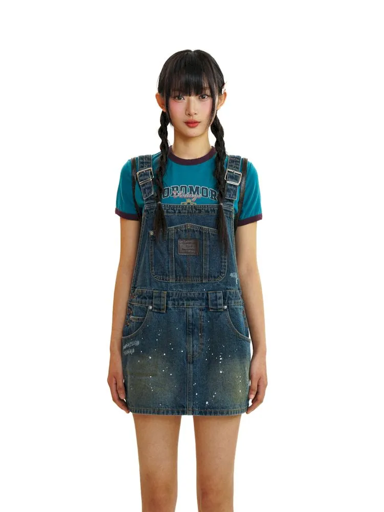 Adjustable Short Denim Back Dress【s0000008580】