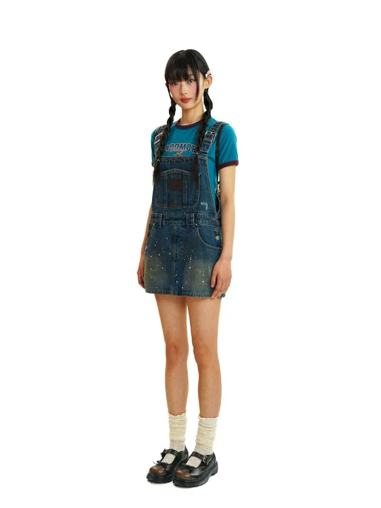 Adjustable Short Denim Back Dress【s0000008580】