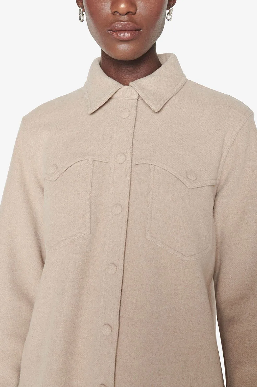 Anine Bing - Luke Shirt in Beige