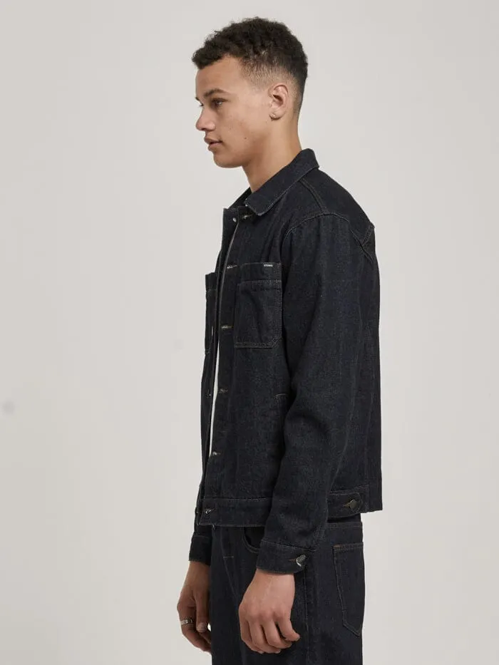 Canyon Oversized Denim Jacket - Raw Indigo