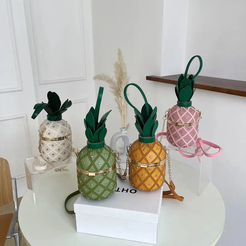 Cute Pineapple Design Shoulder Bag