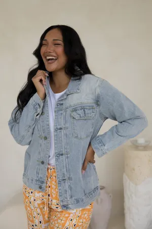 Denim Basic Jacket | Light Wash Denim