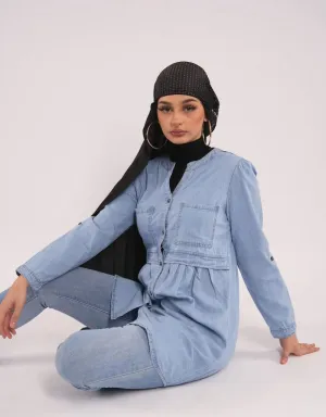 Denim Round Neck Shirt