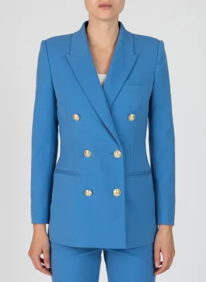 Derek Lam 10 Crosby - Walter Double-Breasted Jacket In Light Blue