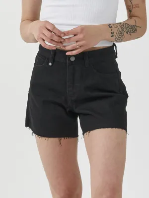 Erica Mid Rise Short - Black Rinse