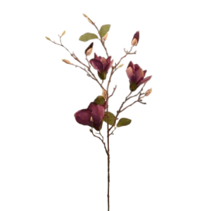 Faux Pink Magnolia Branch Flowers