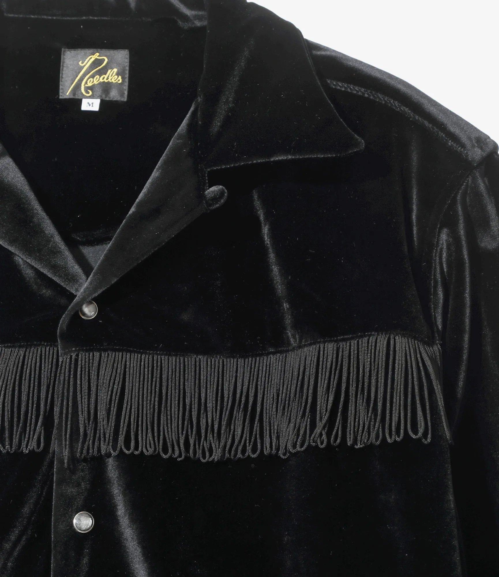 Fringe One-Up Shirt – Black Velour