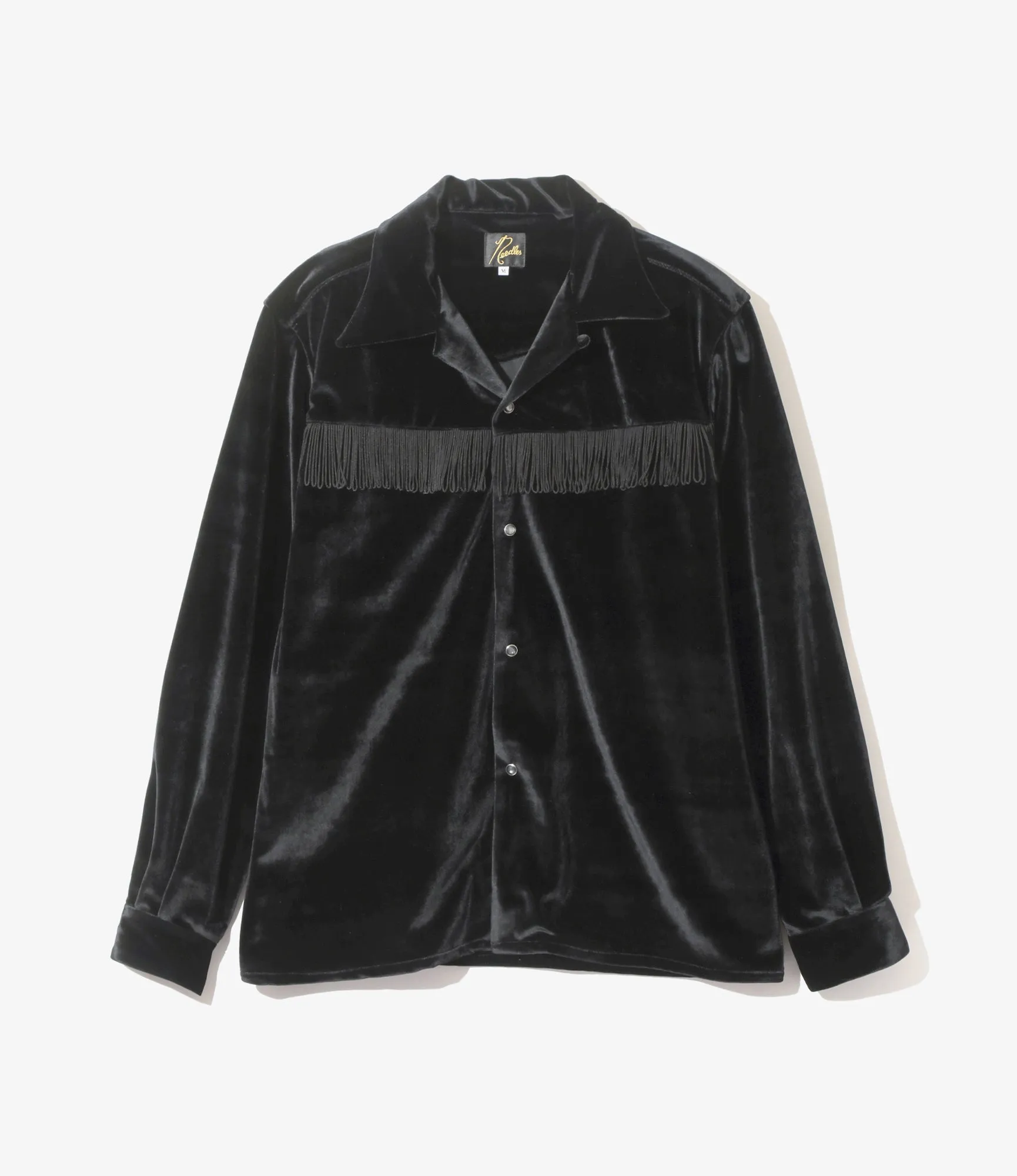 Fringe One-Up Shirt – Black Velour