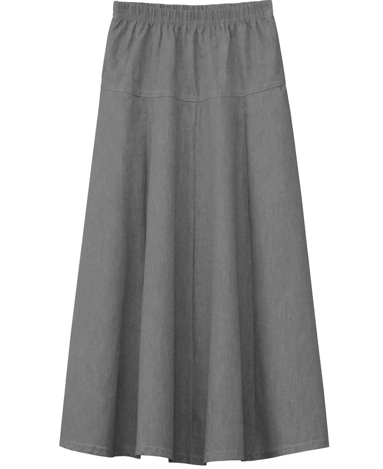 Ultra-Soft, Lightweight Fit-and-Flare Denim Maxi Skirt for Girls, Ages 4-18 Years Old