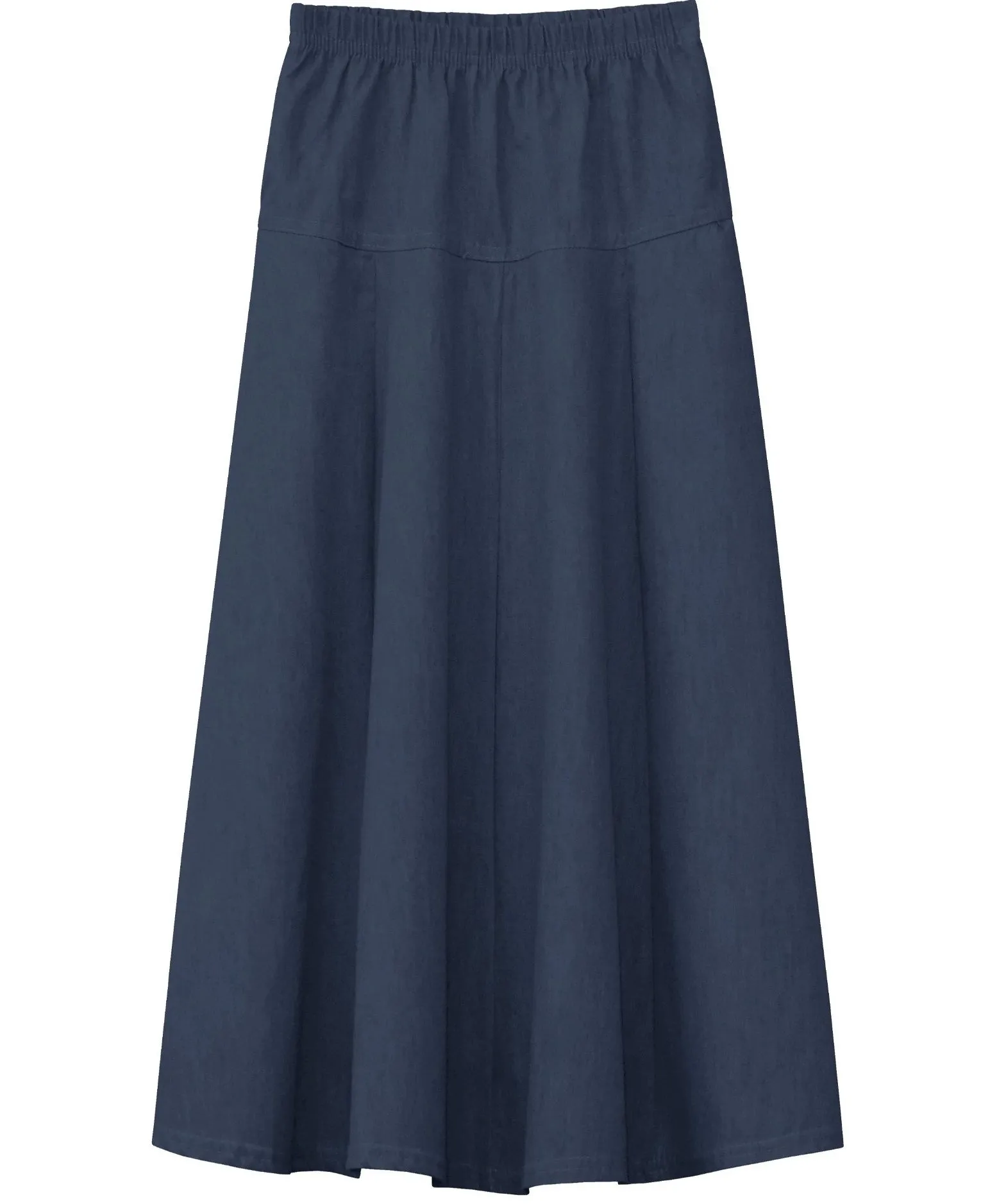 Ultra-Soft, Lightweight Fit-and-Flare Denim Maxi Skirt for Girls, Ages 4-18 Years Old