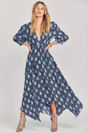 Love Shack Fancy - Milton Dress in Blue Noir