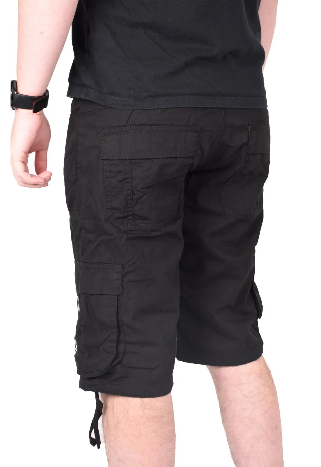 Mens Knee Length Cargo Shorts