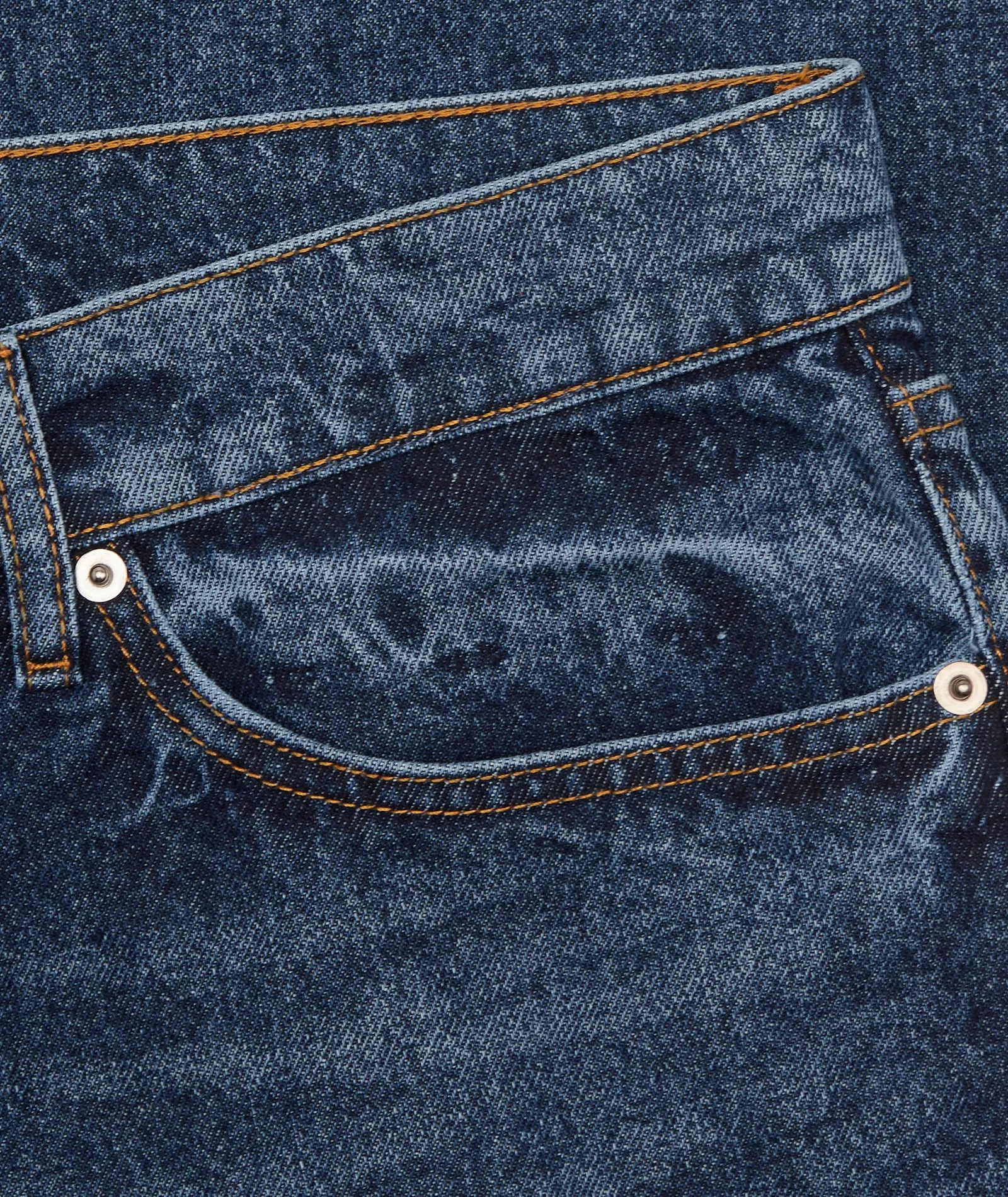 Regular Five Pocket Jeans - Indigo Washed