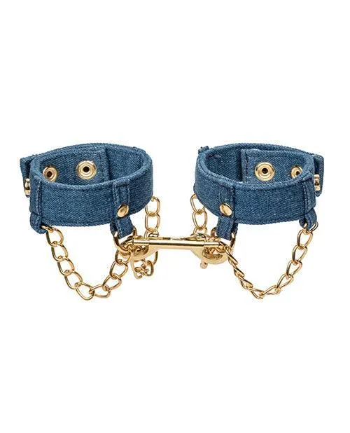 Ride 'em Premium Denim Collection Wrist Cuffs