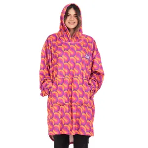 Snuggs Blanket Hoodie Fuchsia Geometric