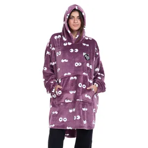 Snuggs Blanket Hoodie Mauve Eyes