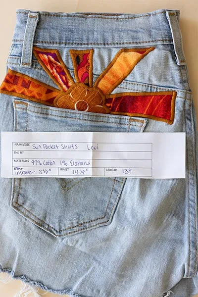 Sun Pocket Upcycled Levi's Shorts - #12