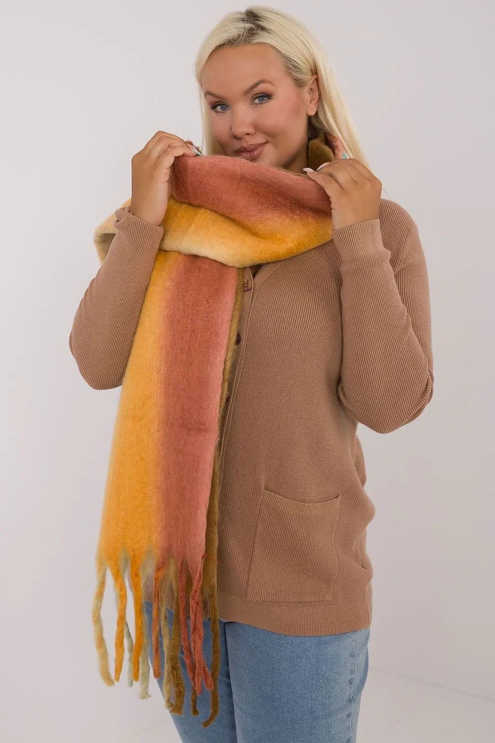 TEEK - Color Blend Fringe Scarf