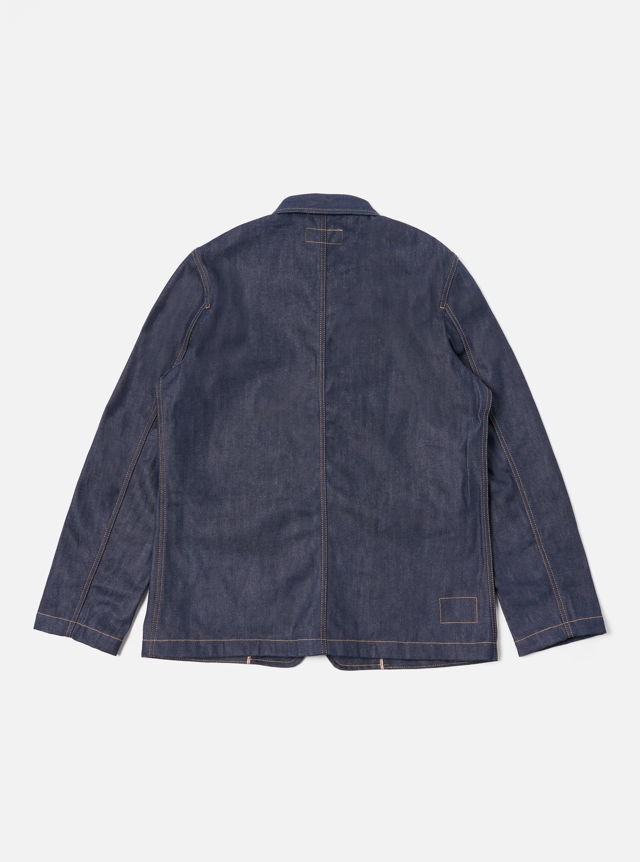 Universal Works Bakers Jacket in Indigo 13oz Selvedge Denim