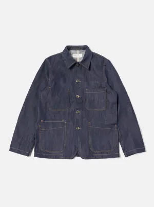 Universal Works Bakers Jacket in Indigo 13oz Selvedge Denim